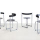 Sculptural Erik Magnussen Parken chairs for Paustian, 1980's