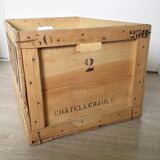 Caisse vintage en bois chicorée Leroux