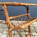 Vintage rattan and wicker desk