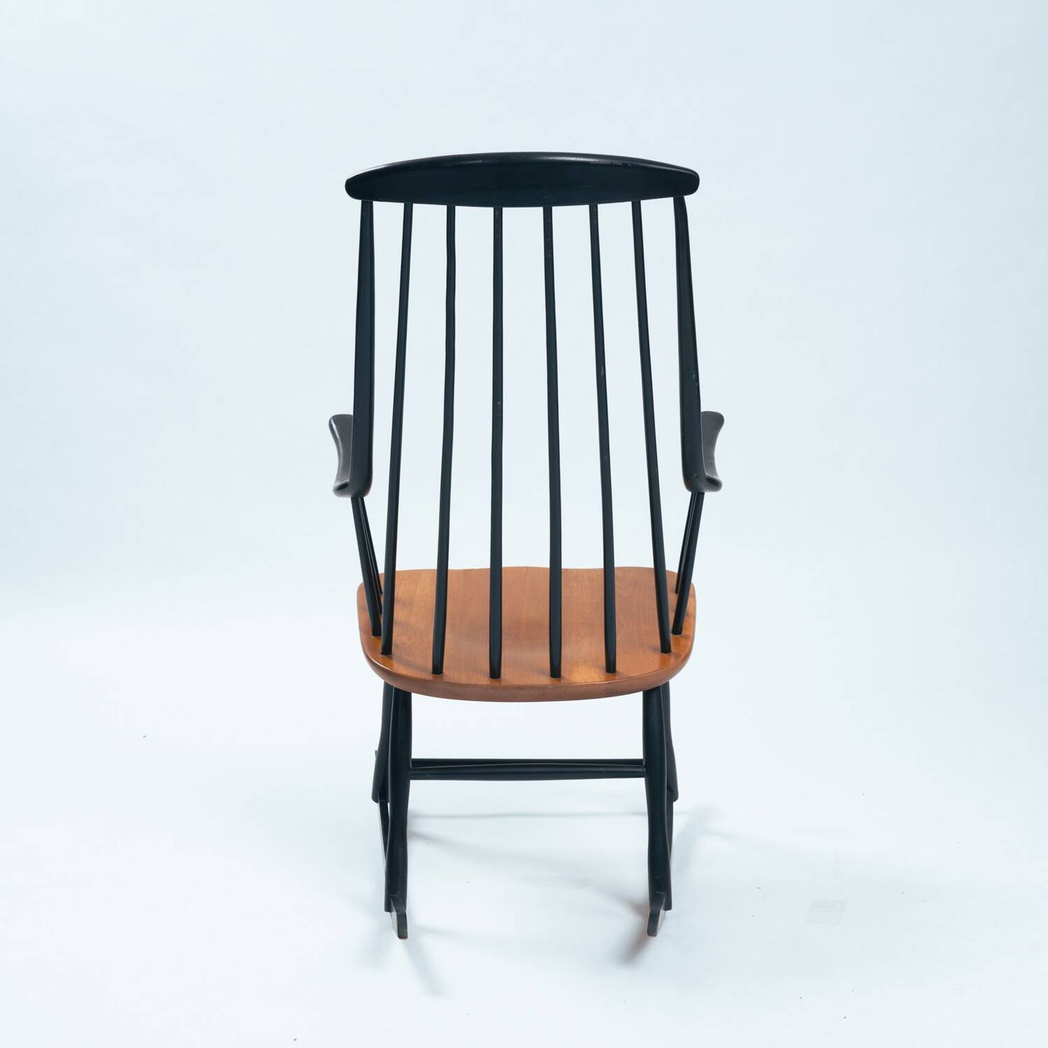Fauteuil à bascule danois Lena Larsson Grandessa du milieu du siècle, années 1950