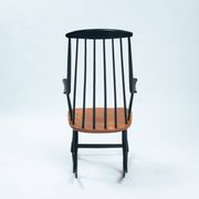 Fauteuil à bascule danois Lena Larsson Grandessa du milieu du siècle, années 1950