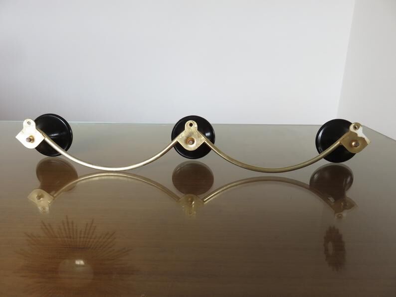 Bakelite coat door and gold metal 50 60s