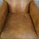 Vintage sheepskin leather armchair