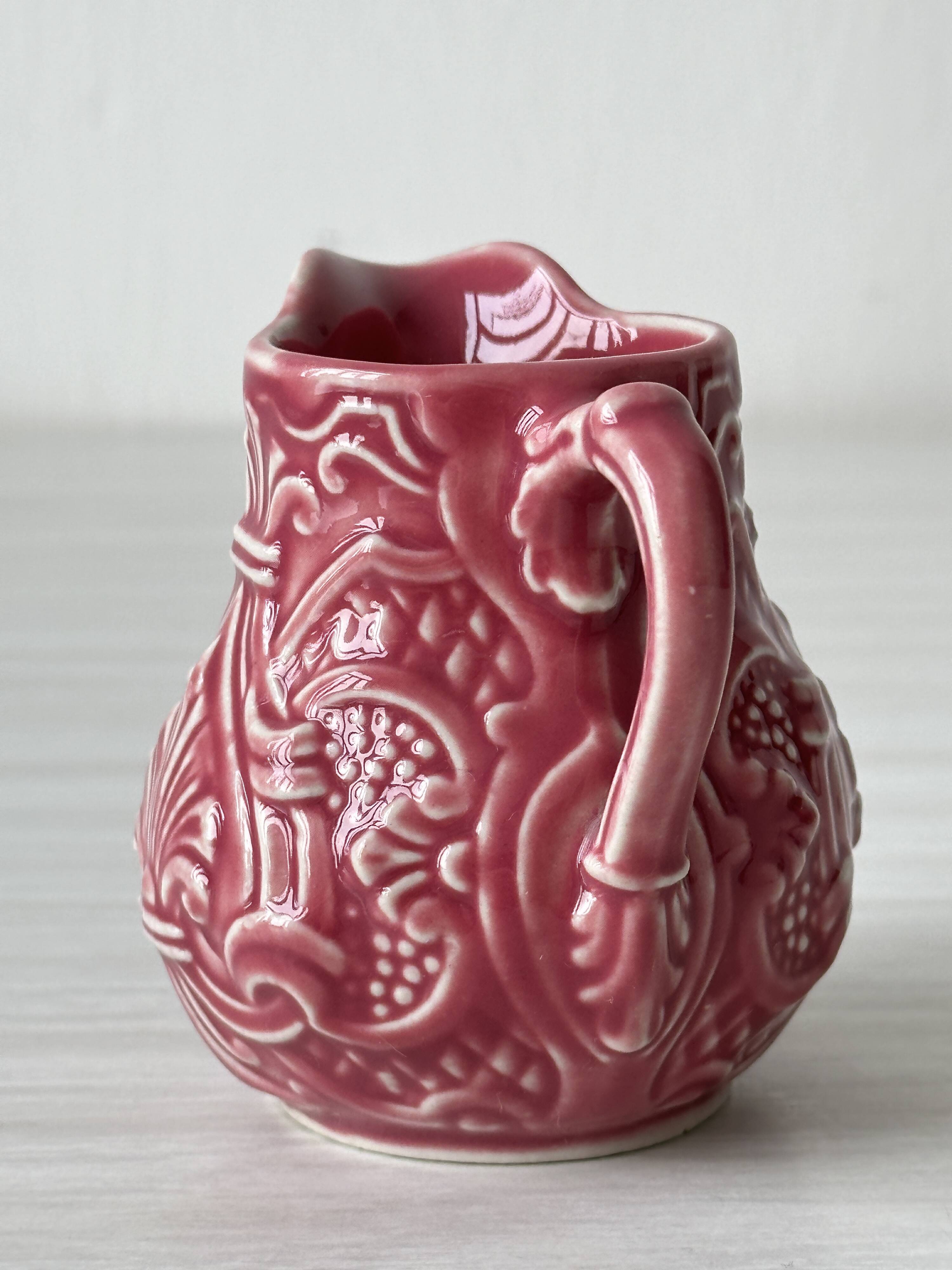 Pink slushy cream milk jug