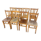 Set of 8 vintage bistro chairs