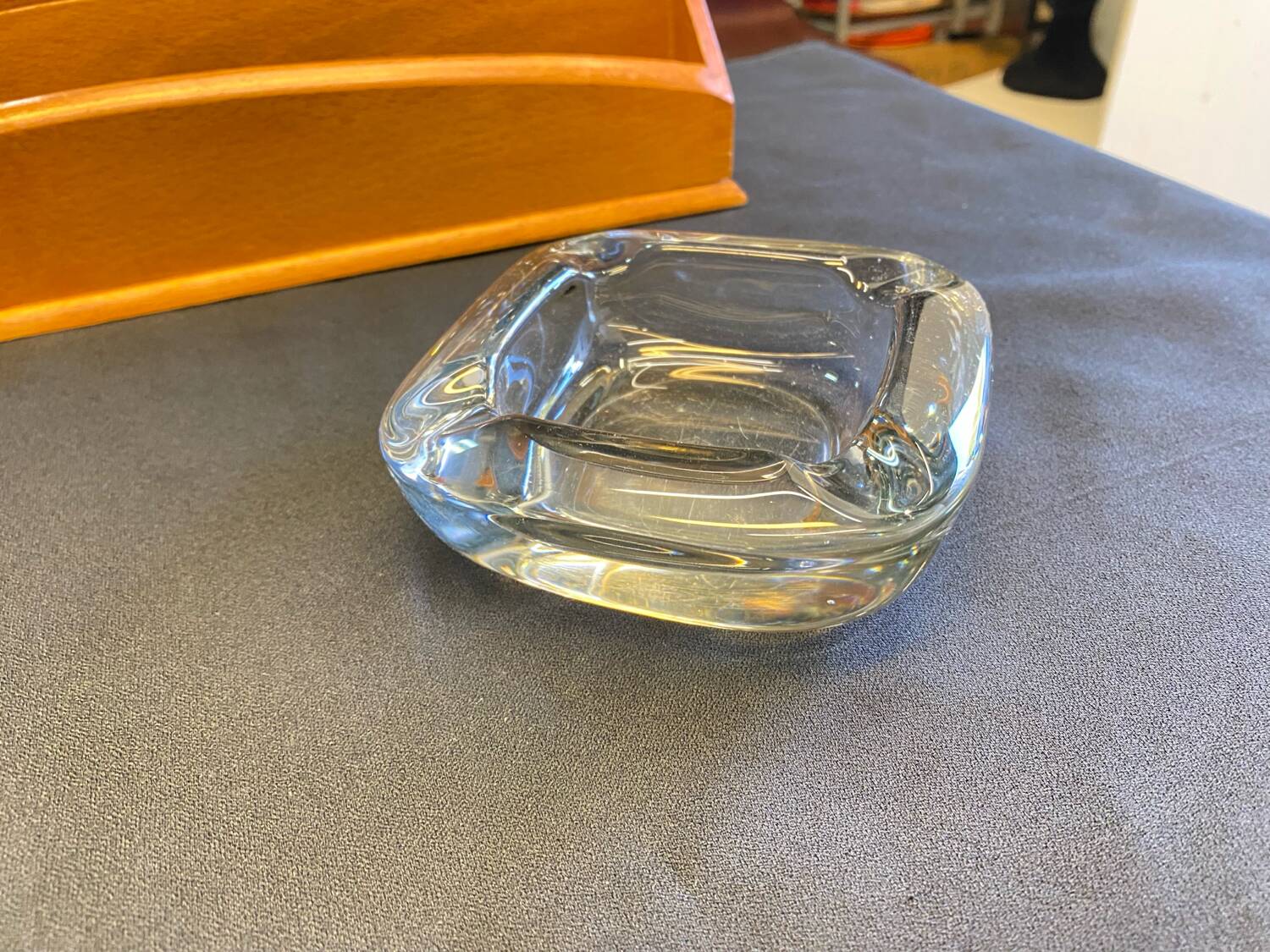 Cendrier cristal de vannes vintage France années 60