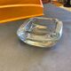 Vintage crystal ashtray from Vannes, France, 1960s.