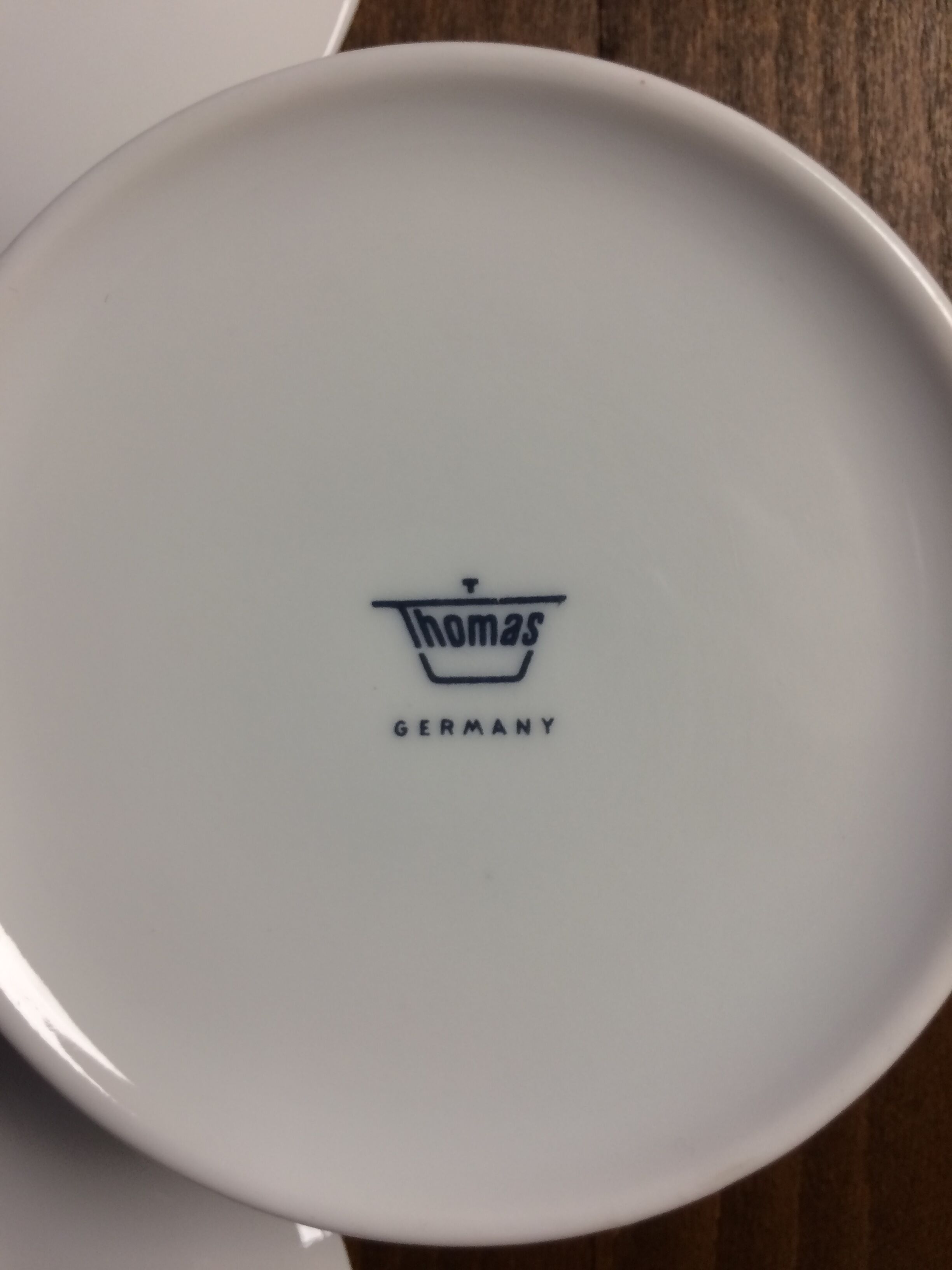 Pair of white porcelain cups and saucers