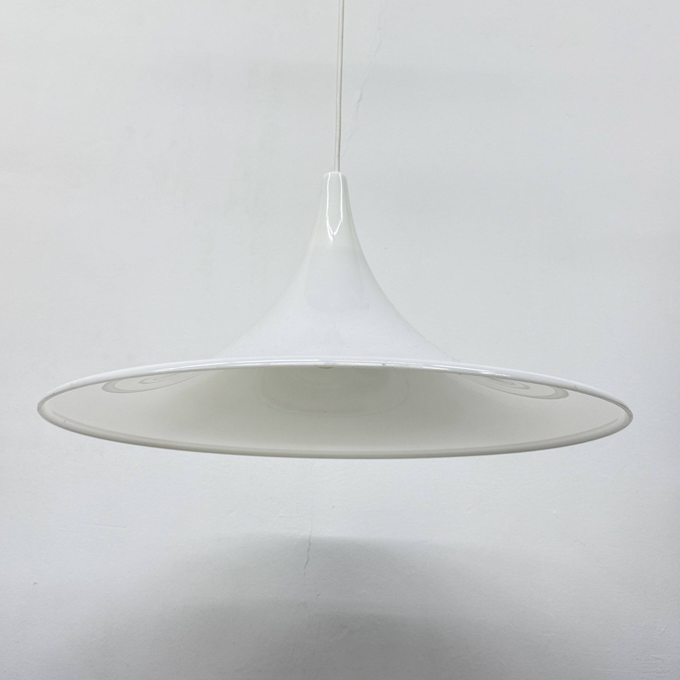 Lampe suspendue vintage en forme de trompette, années 1970