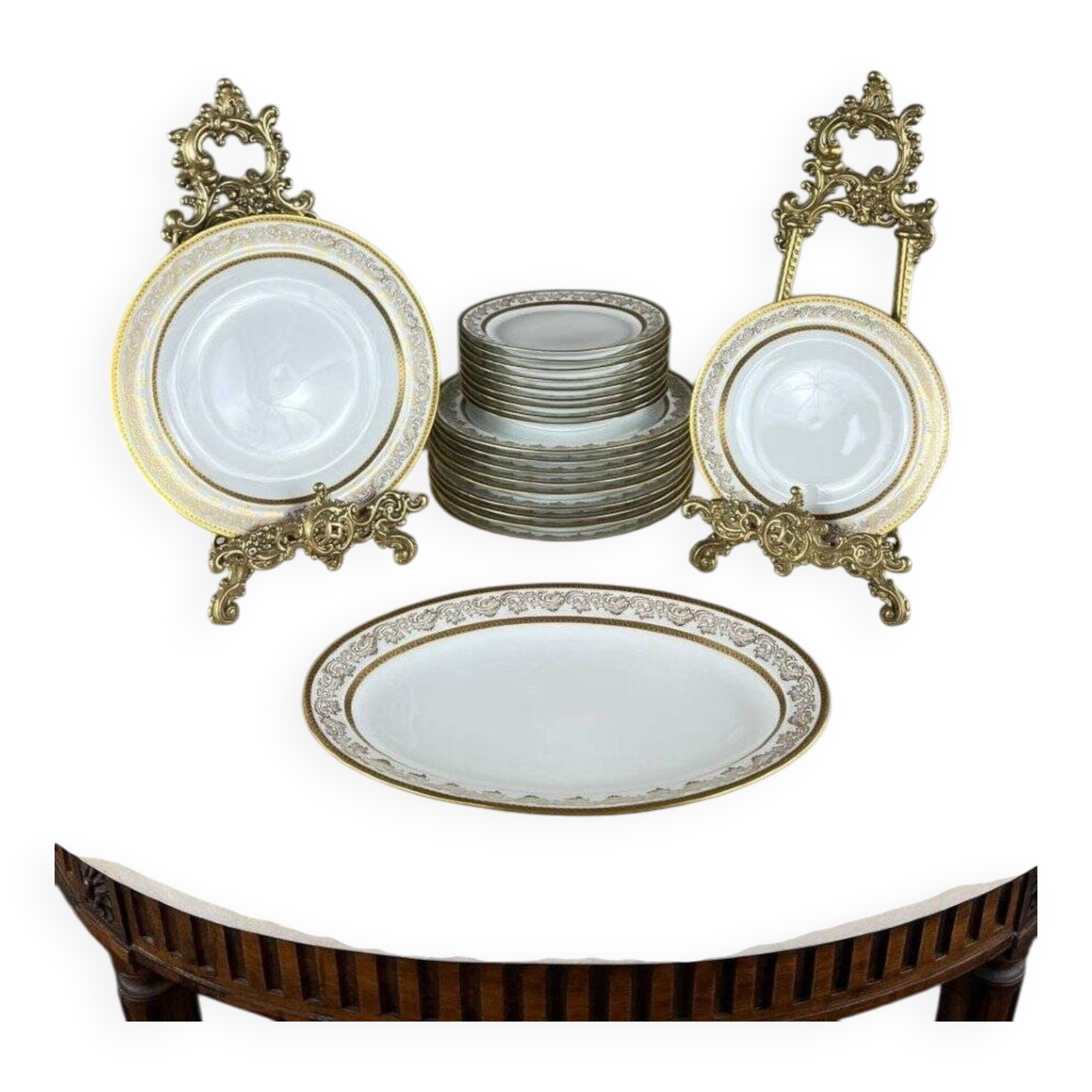 25 Piece Limoges Porcelain Service, 20th Century