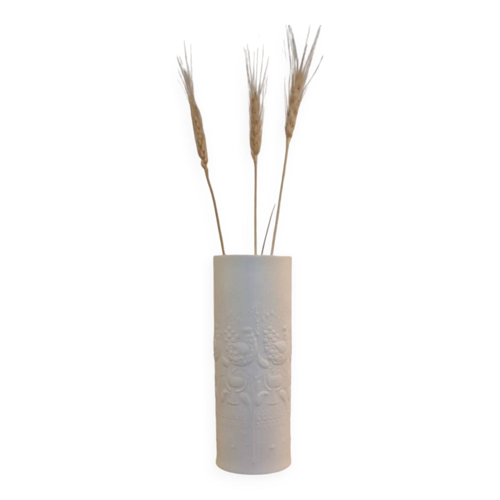 Beautiful white porcelain vase by Bjørn Wiinblad from the 60s
