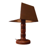 Wooden lamp from the 40s Brutalist style