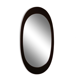 Seventies oval wall mirror