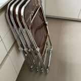 Plia 5 chairs by Giancarlo Peretti for Castelli vintage