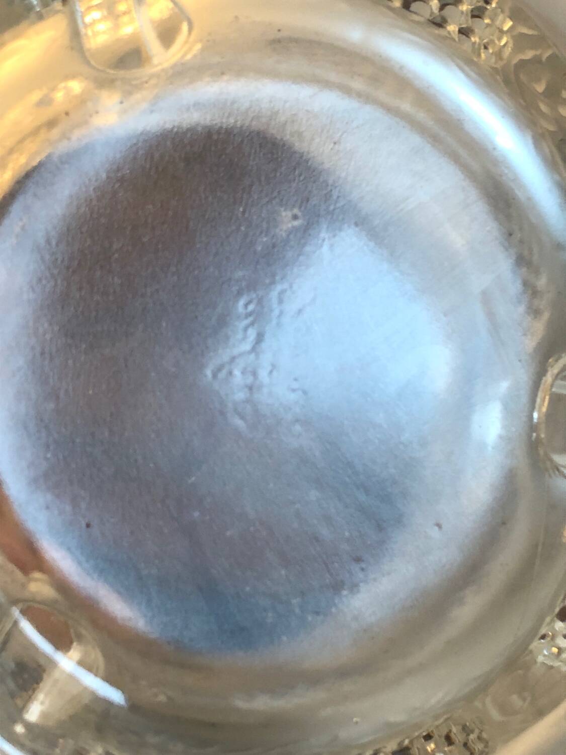 Vintage Verlys glass vase with cabochons