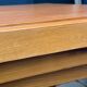 Table basse vintage en orme massif 1970