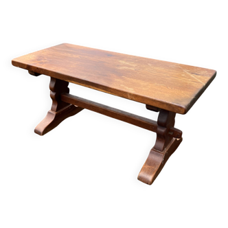 Table basse rustique en chêne 102 x 47
