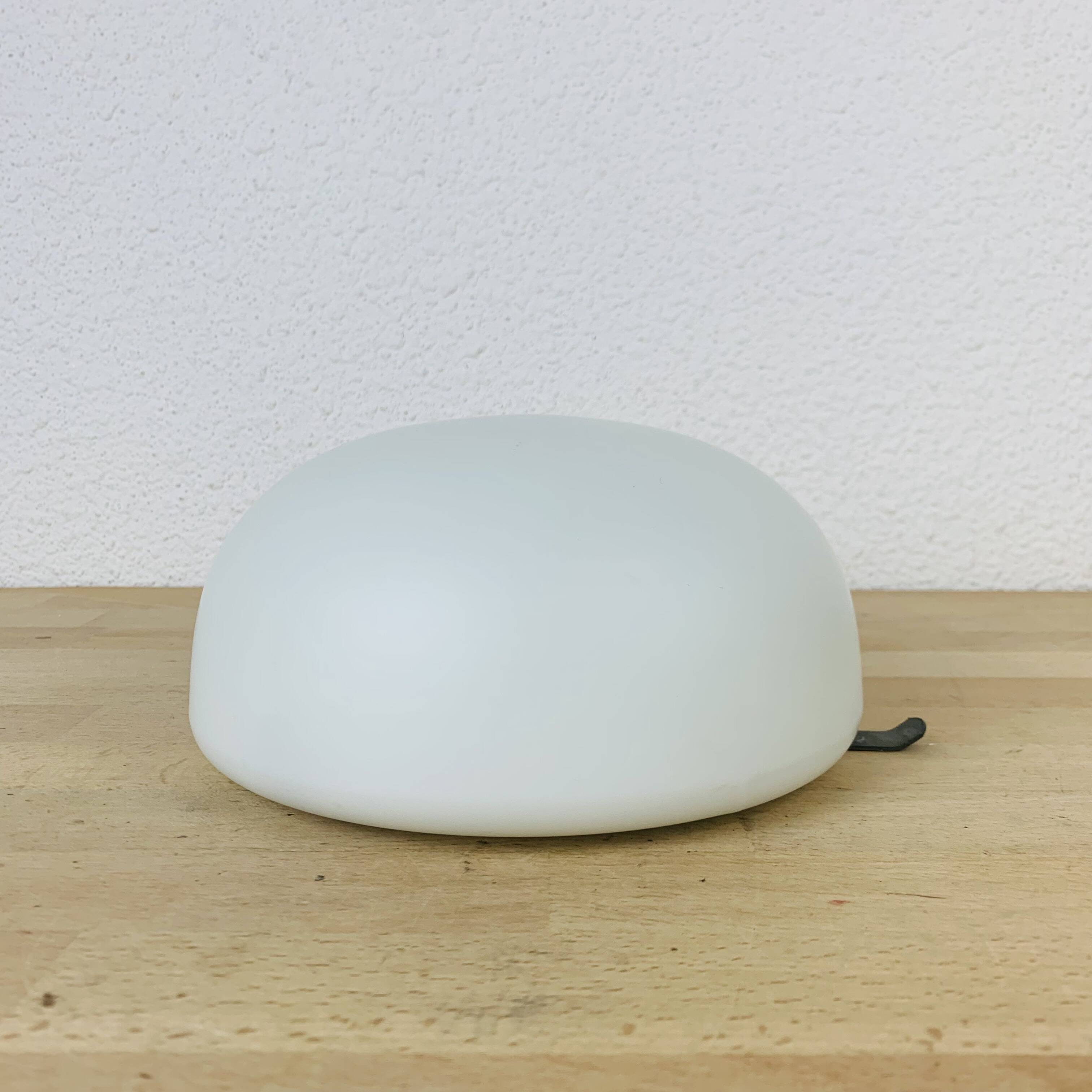 Vintage opaline ball wall light, half sphere