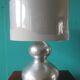 Lampe en acier brossé. France 1970