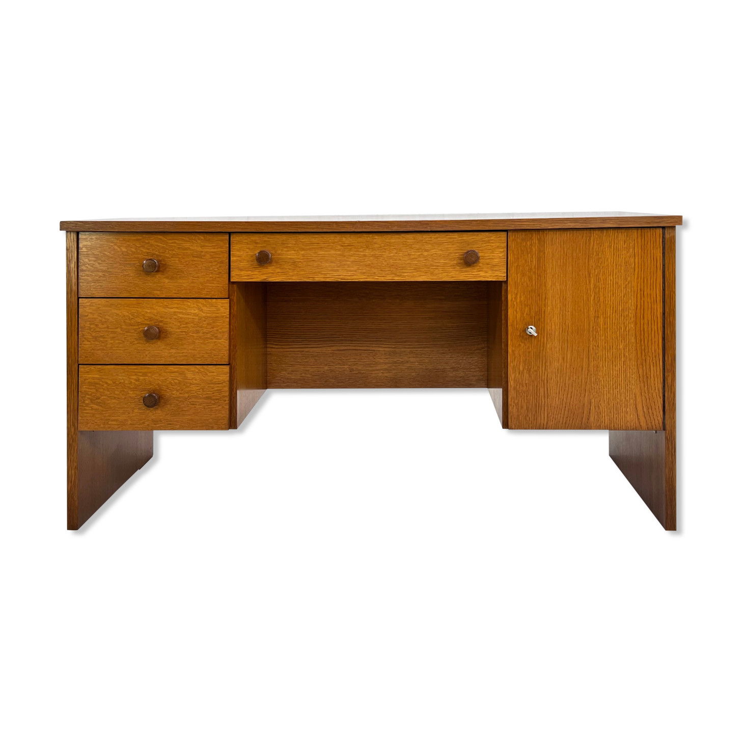 60s oak office