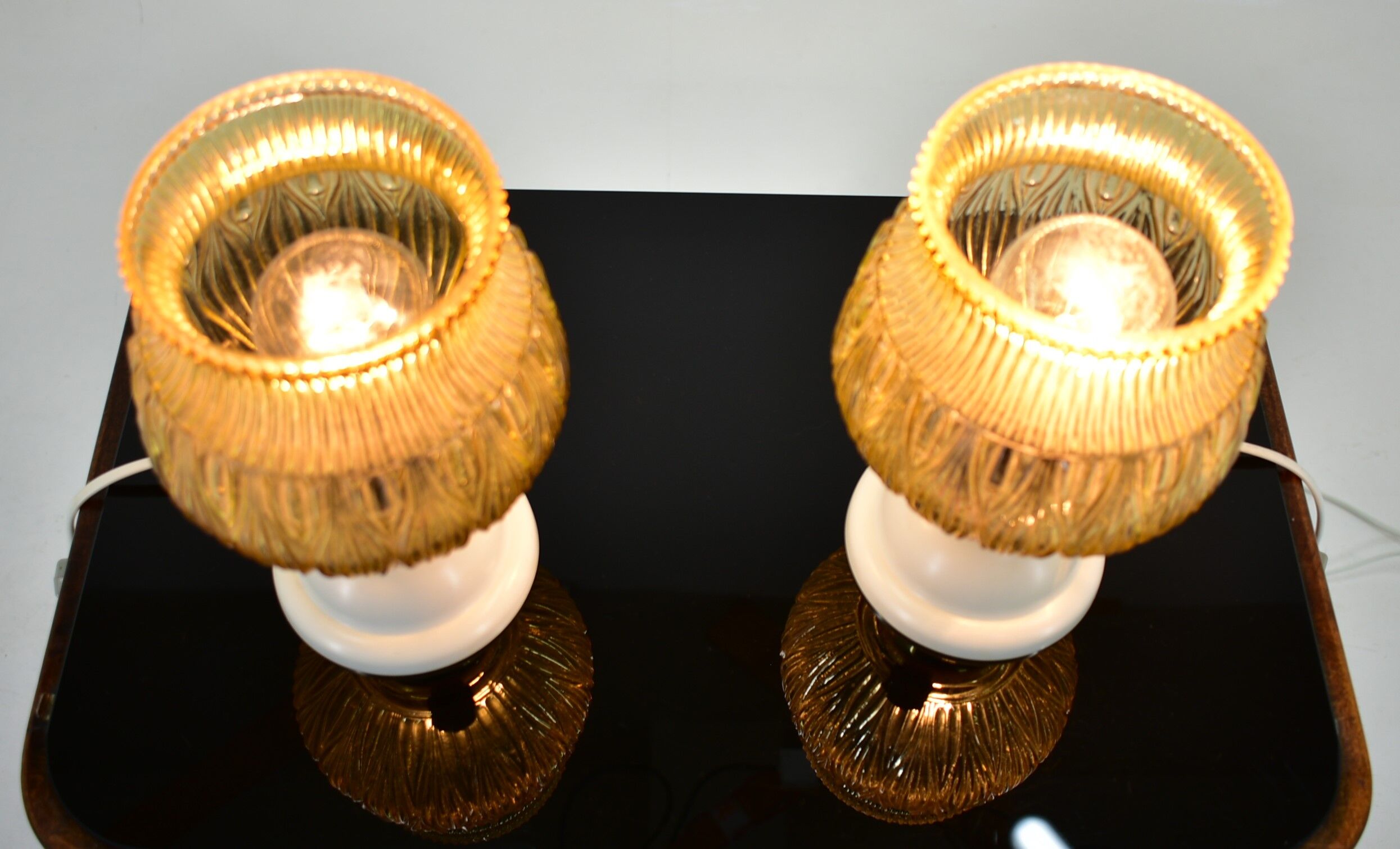 Set of Two Mid-Century Table Lamps, Czechoslovakia, 1970s