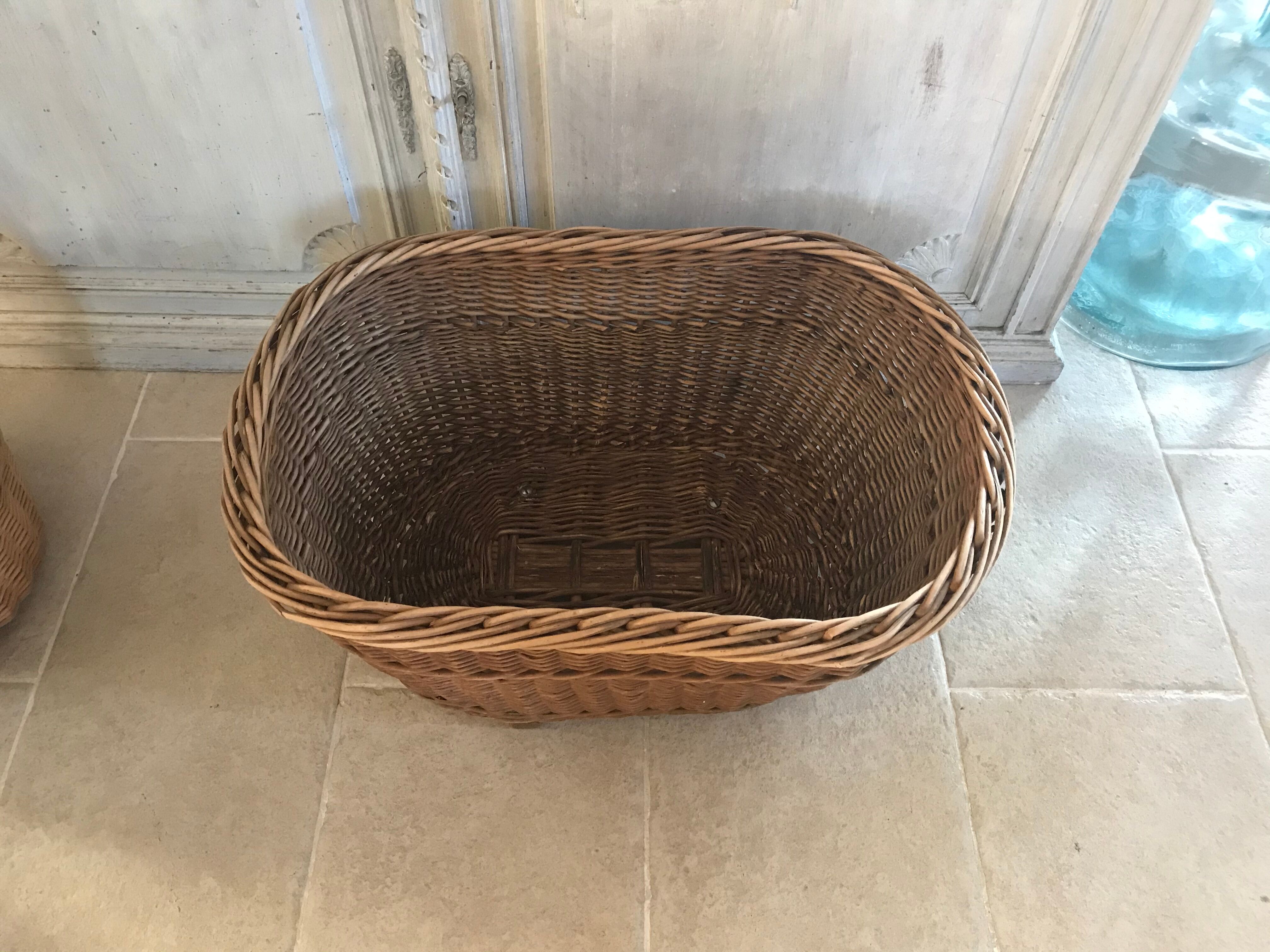 68cm wicker oval basket
