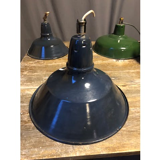 Blue workshop hanging lamp