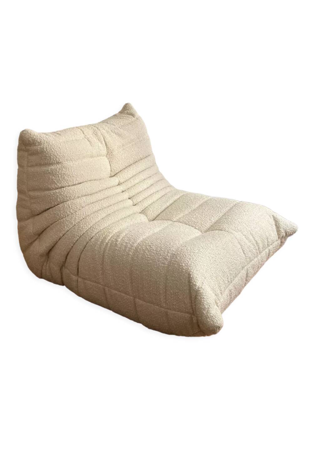 Togo Ligne Roset armchair by Michel Ducaroy in ecru bouclette