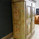 Cabinet painted in the Austrian spirit with polychrome decorations