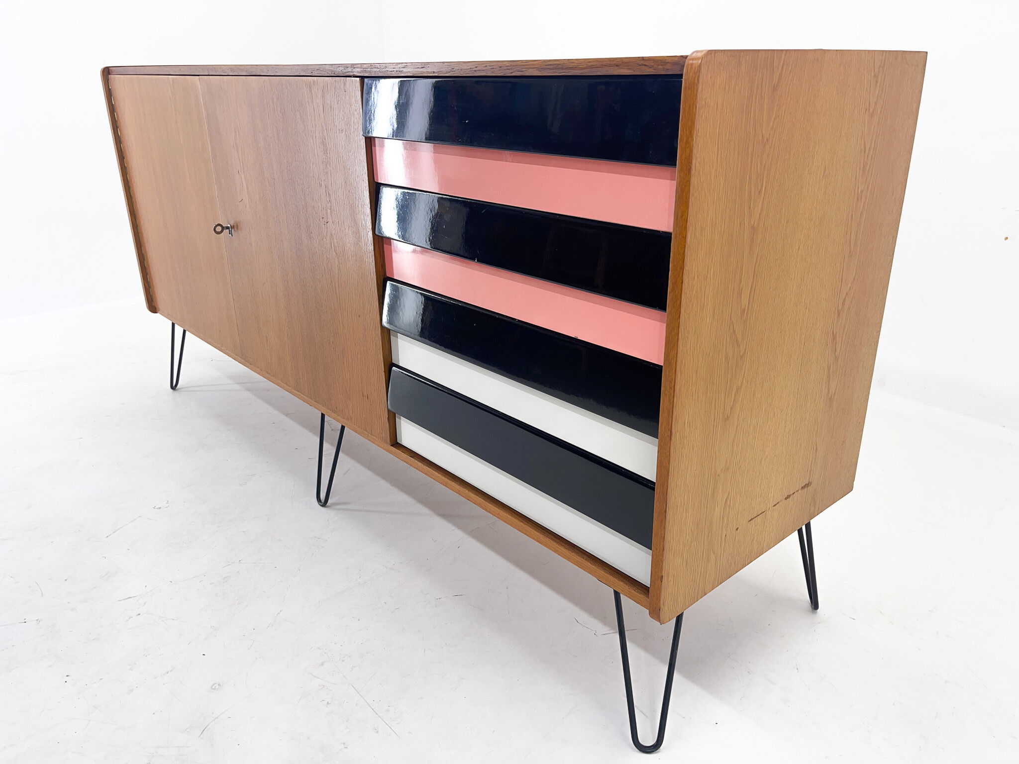 1960s sideboard with drawers by Jiri Jiroutek, Czechoslovakia