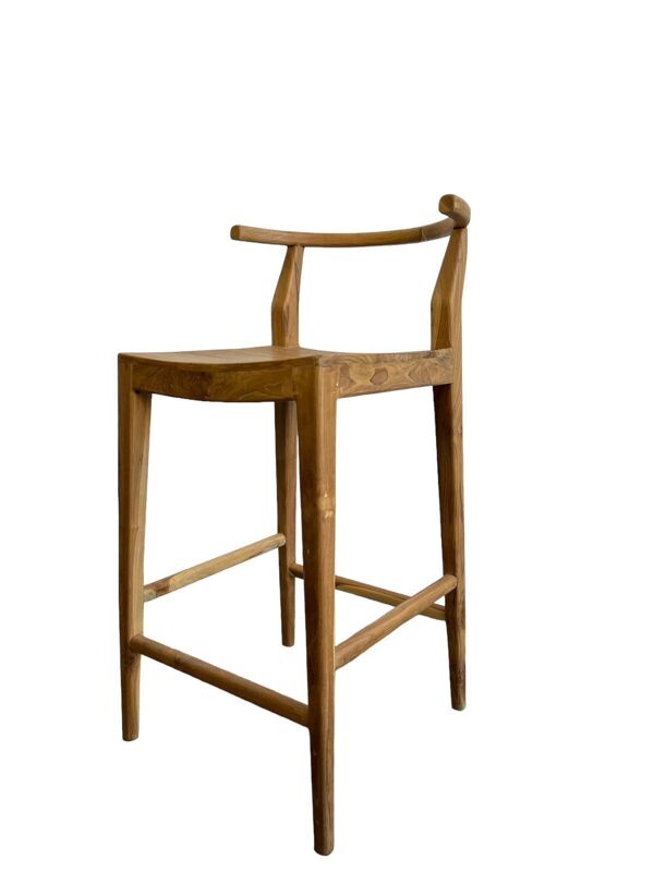 tabouret de bar / tabouret en bois wabisabi