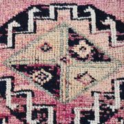 Soft Pink & Orange Rare Style Vintage Runner Rug, 91x359 Cm