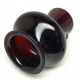 Vase, Polish modernism, burgundy glass, Poland, 1970s