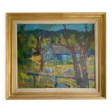Large Vintage Painting Landscape signed by Svan Grandin (1906- 1982)