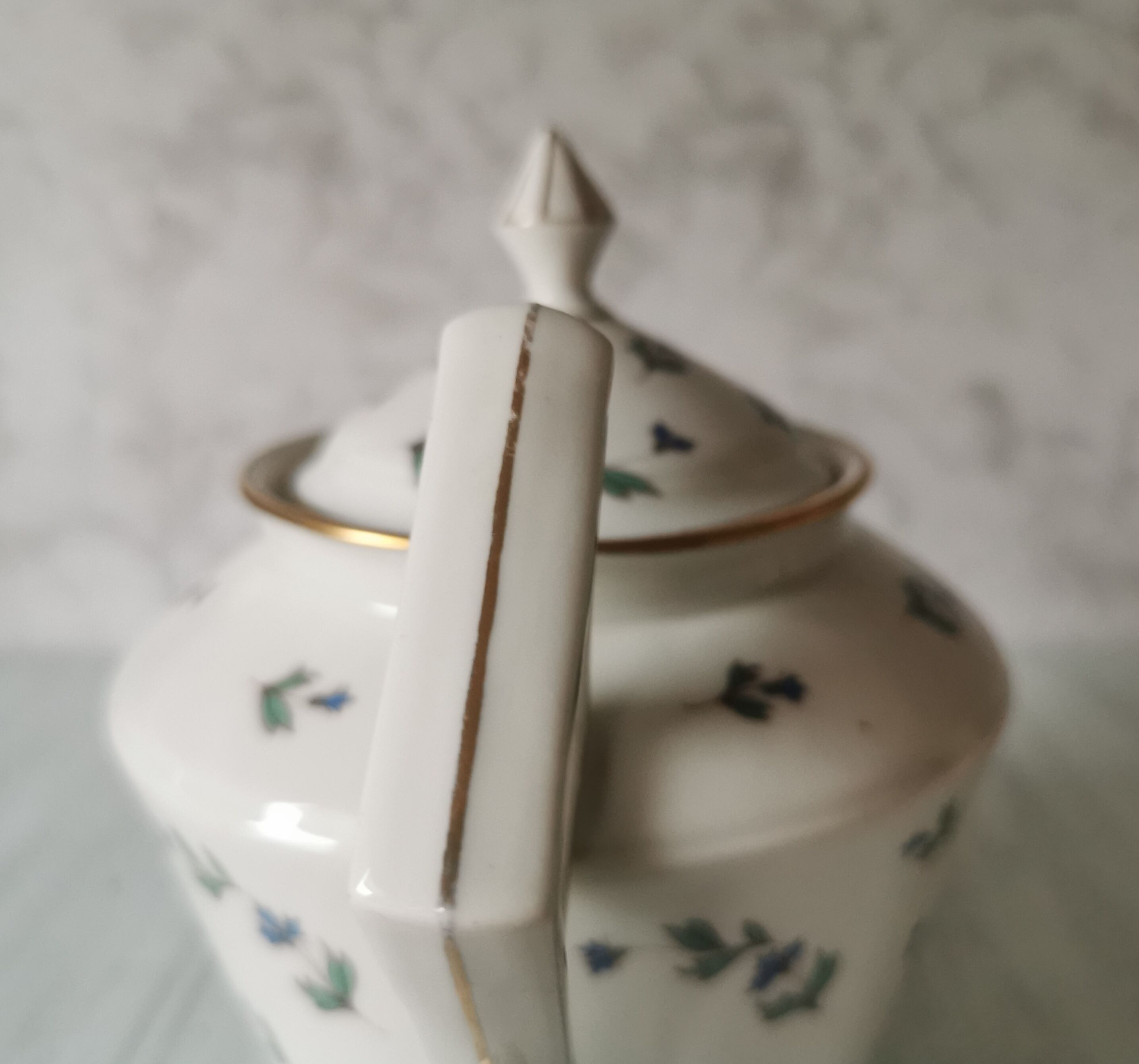 Porcelain barbel tea set Limoges Guérin
