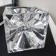 Daum france, rare cendrier cube "roc22", vers 1975, tbe