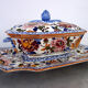 Tureen Gien on its model tray Peonies