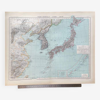 1891 - Carte de l’Empire du Japon et de la Corée