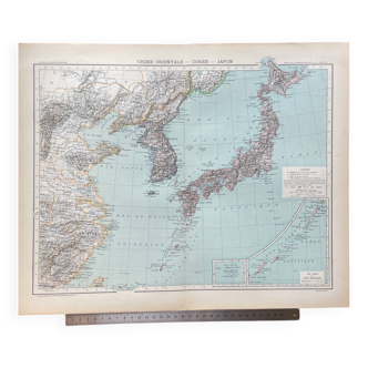 1891 - Carte de l’Empire du Japon et de la Corée