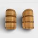Pair of V155 wall lights in pine by Hans-Agne Jakobsson, Sweden, 1960.