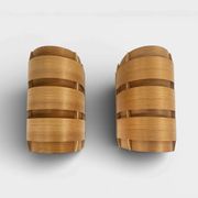Pair of V155 wall lights in pine by Hans-Agne Jakobsson, Sweden, 1960.