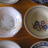 Set of 12 different hollow plates