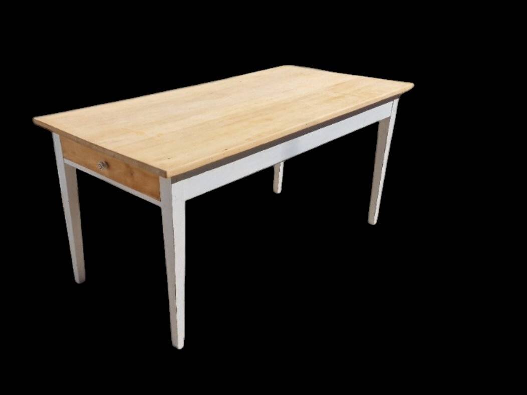 Table ancienne de ferme + 4 chaises