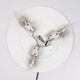 Vintage ceiling lamp with chrome and murano glass, 1960s