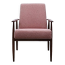1960 Henryk Lis Mid Century Armchair in Dusty Pink Boucle