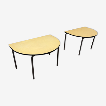 Paire de table enfant tubax jaune