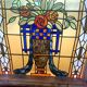 20th century Art Deco stained glass panel