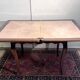 Game table in marquetry in the Louis XV style from the late 19th century.