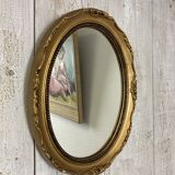 Antique oval mirror 34x27cm