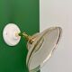 Vintage wall lamp with white and gold granite glass shade